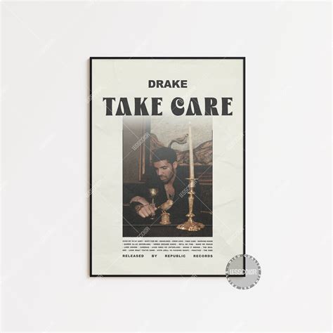 Drake Poster Take Care Poster Album Cover Poster Poster Etsy