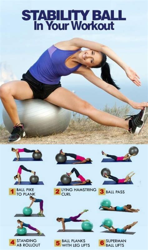 Stability Ball Workout For A Strong Well Defined Core & Legs ...