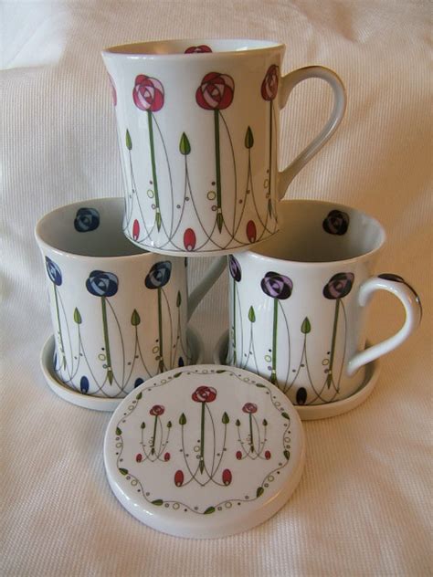 Rennie Mackintosh Mugs And Coaster Set Rennie Mackintosh Flickr