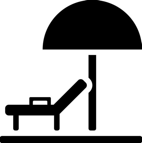 Beach Chair Icon In Flat Style 24277447 Vector Art At Vecteezy