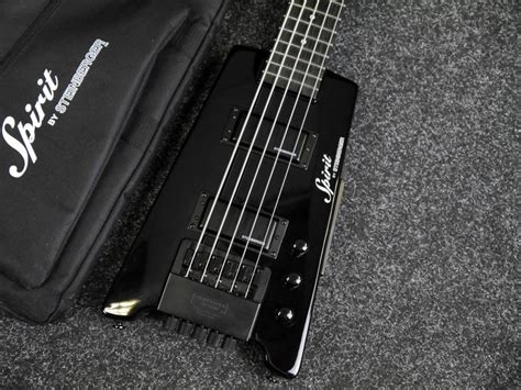 Steinberger Spirit XT 25 5 String Travel Bass Black W Gig Bag 2nd