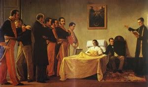 El 17 de diciembre de 1830 muere Simón Bolívar el libertador