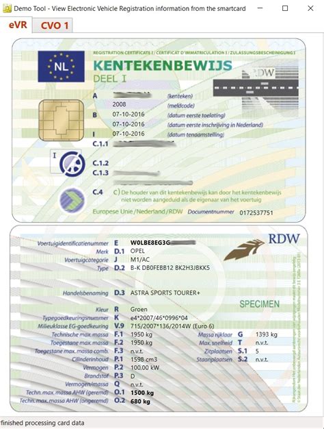 Rdw Introduceert Nieuwe Versie Kentekencard En Demo Uitleessoftware