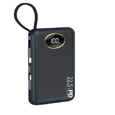 Super Fast Charging Power Bank 20000mAh - Build in Cable Power Bank and ...