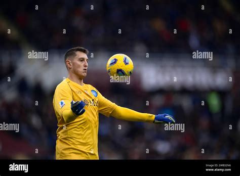 Turin Italy 7 January 2024 Pierluigi Gollini Of SSC Napoli Eyes The