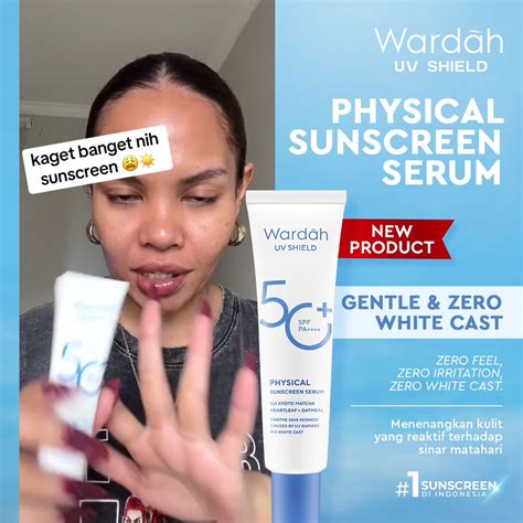 Jual NEW Wardah UV Shield Physical Sunscreen Serum SPF 50 PA 30