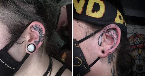 Top More Than Spider Tattoo Behind Ear Latest In Coedo Vn