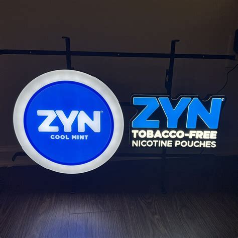 Zyn Outdoor Led Neon Sign Custom Acrylic Blue Neon Signs Led Lightbox