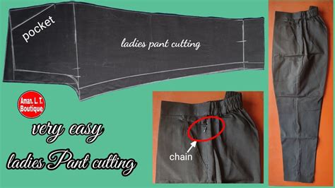 Very Easy Pant Trouser Cutting And Stitching Women S Pant Cutting And