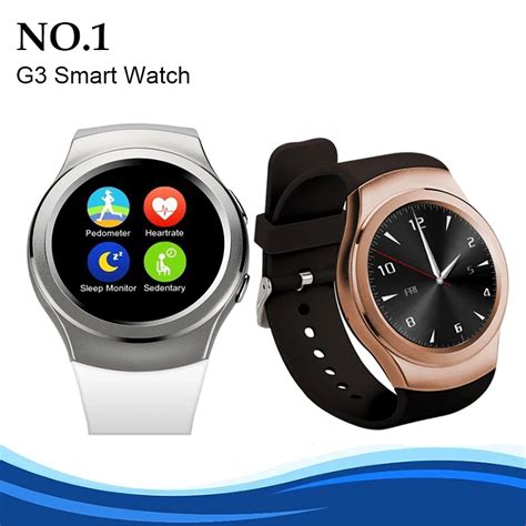 No 1 G3 Bluetooth Smart Watch Phone Full Round Circle Wrist Smartwatch Mtk2502 Sim Tf Card