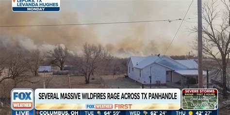 Massive Wildfires Raging Across Texas Panhandle Fueled By Critical Fire Weather Latest Weather