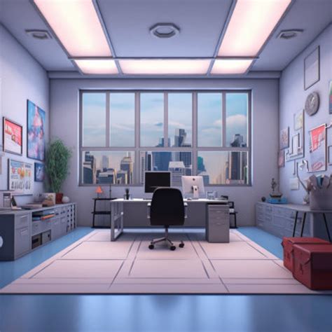 Modern Office Zoom Virtual Backgrounds Backdrop Office Background ...