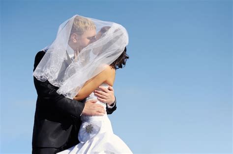 Premium Photo Happy Bride And Groom On Their Wedding