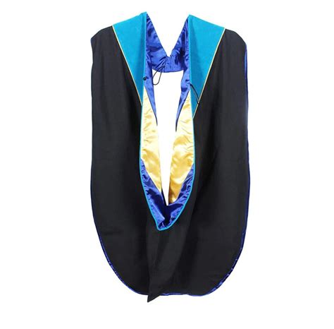 Doctoral Hood With Gold Piping Available In 6 Colors Academic Hood For