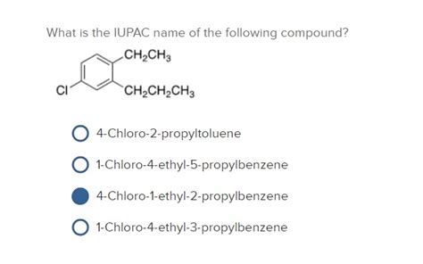 Solved What Is The IUPAC Name Of The Following Compound Chegg