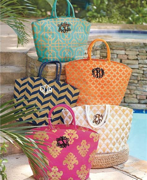 Our Monogrammed Shimmer Juco Tote Is The Perfect Beach Bag Grab One