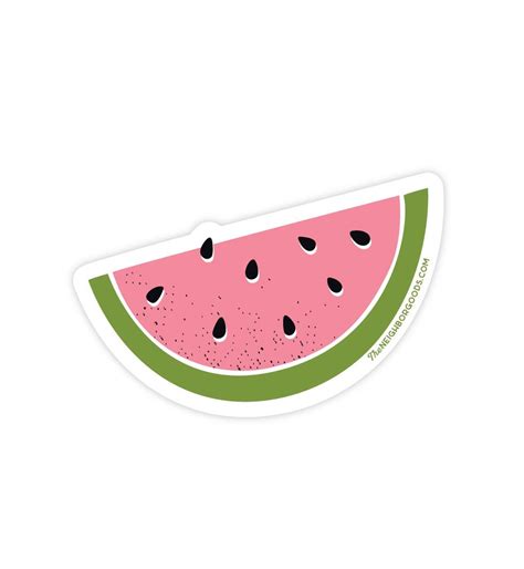 Watermelon Sticker Sticker Fruit Sticker Food Sticker Etsy