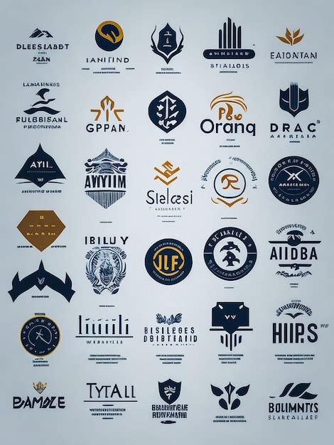 Premium AI Image | Logo set modern and creative branding idea ...