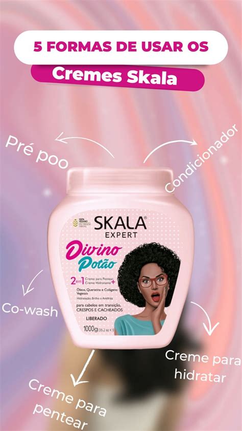 Formas de usar skala Creme para pentear Cabelo tranças africanas