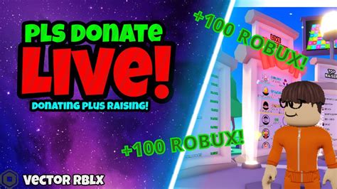 Pls Donate 🔴live🔴 Donating Robux To Viewers Offline Donos Too