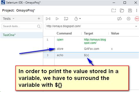 New Selenium Ide Using Store Command Qafox