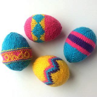 Patterned Easter Egg Decorations Pattern By Anna Funnell