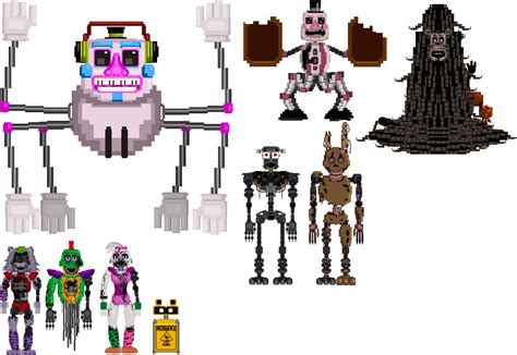 8 Bit Animatronics Fnaf9security Breach Part 3 By