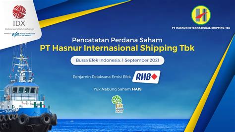 Seremoni Virtual Pencatatan Perdana Saham Pt Hasnur Internasional