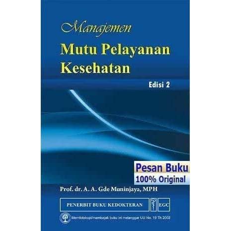 Jual Buku Manajemen Mutu Pelayanan Kesehatan Edisi Shopee Indonesia