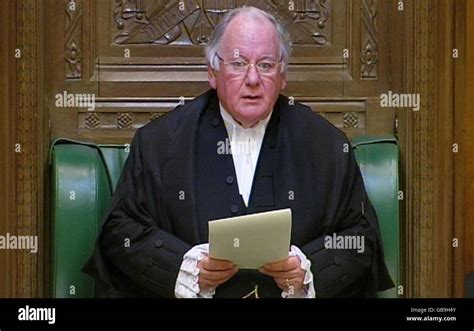 Speaker Of The House Of Commons Michael Martin Makes A Statement In The