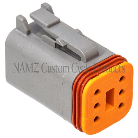 Deutsch DT Series 6 Position Female Connector GRAY NAMZ Custom