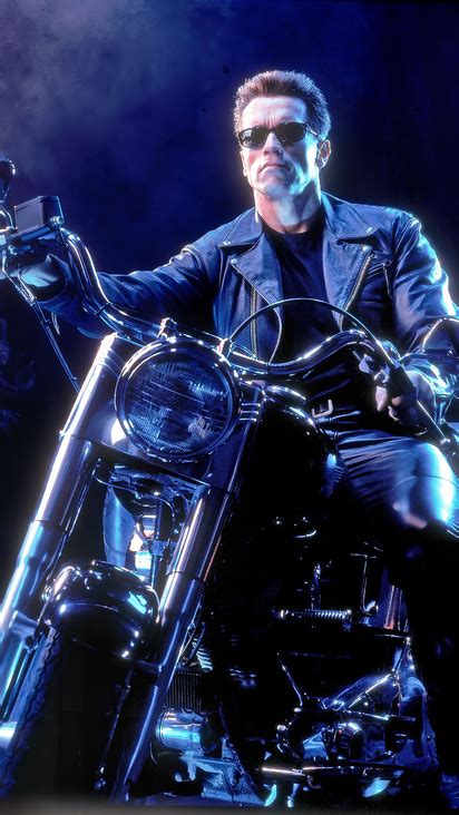 412x732 The Terminator On Bike 412x732 Resolution Hd 4k Wallpapers