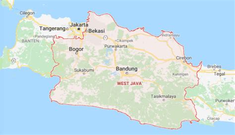 Peta Jawa BARAT Lengkap HD (Google Map)