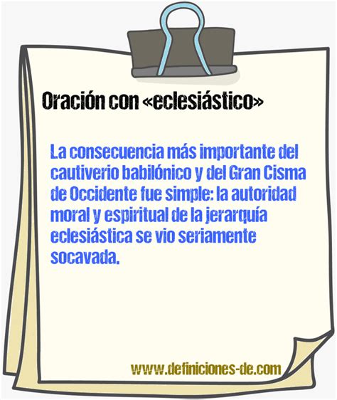 Oraciones Con Eclesi Stico