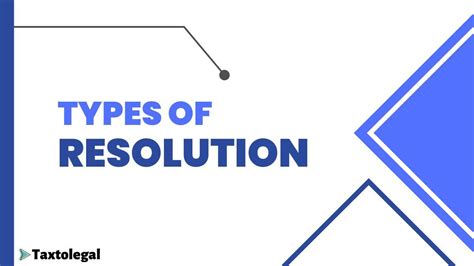 Types of Resolution in a Company (Explained in Detail) - Taxtolegal