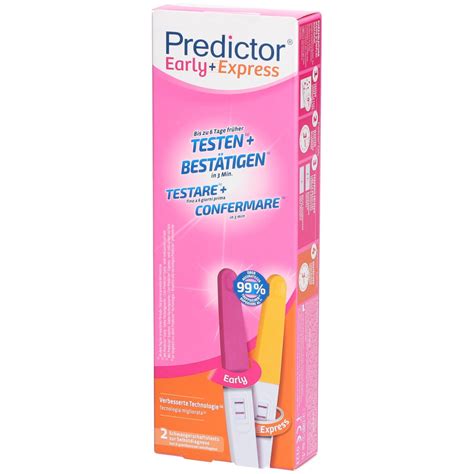 PREDICTOR Early Express Test De Grossesse 2 St Redcare Apotheke