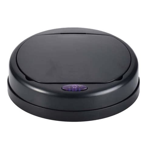 Couvercle de poubelle automatique rond modèle SOHO Noir Full Black