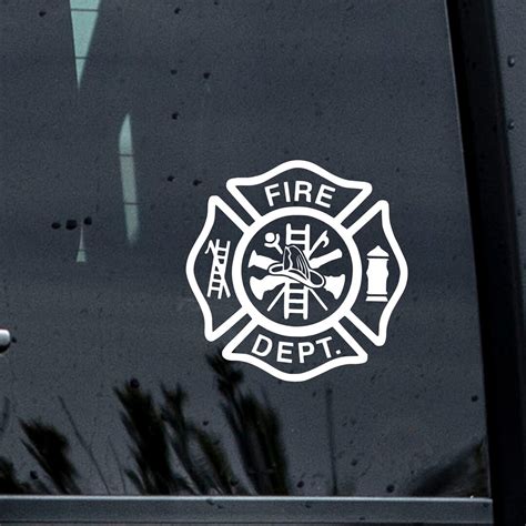 Fire Department Emblem Decal Fire Department Decal Fire Dept - Etsy