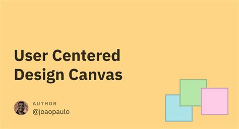 User Centered Design Canvas Figma