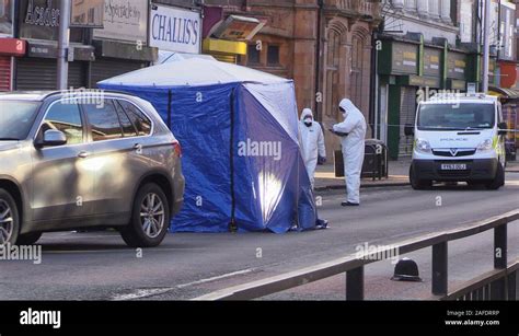 Police Forensic Officers Attend The Scene On Hessle Road Hull After A