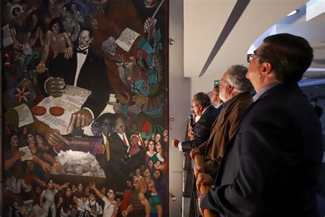 Develación de los murales El Regreso de los Dioses Conjunto