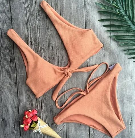 Verano señoras ropa de playa 2019 mujeres Retro vendaje Bikini Set