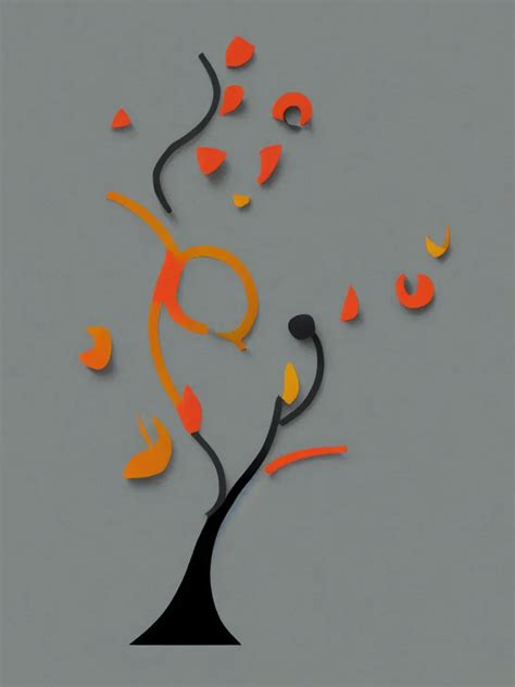 Minimal Silhouette Art Of Acorn That Turns Into A Tree Stable Diffusion