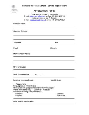 Fillable Online Unive Application Form Application Form Home Ca