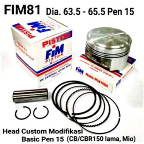 Piston Cbr 150 Ukuran 64 5 Mm Set Pin 15 FIM Seher Cbr 150 FIM Motor