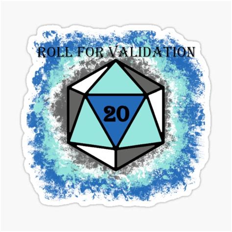 Roll For Validation Fraysexual Sticker For Sale By Izayo Darke1