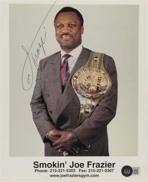 Joe Frazier Signed X Photo Beckett Pristine Auction