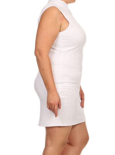 Plus Size Night Diamond White Bodycon Dress Plussizefix