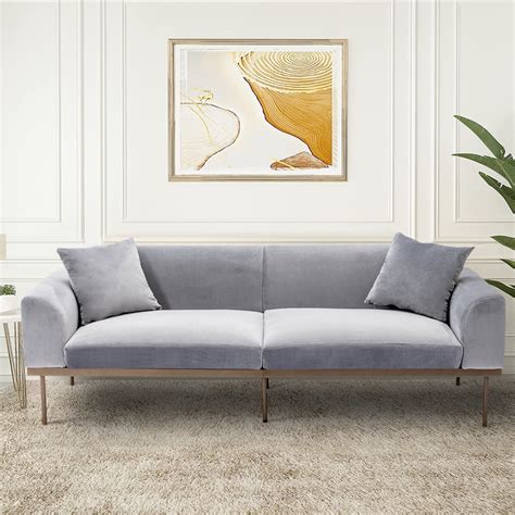 Grey Velvet Sofa Bed | Cabinets Matttroy