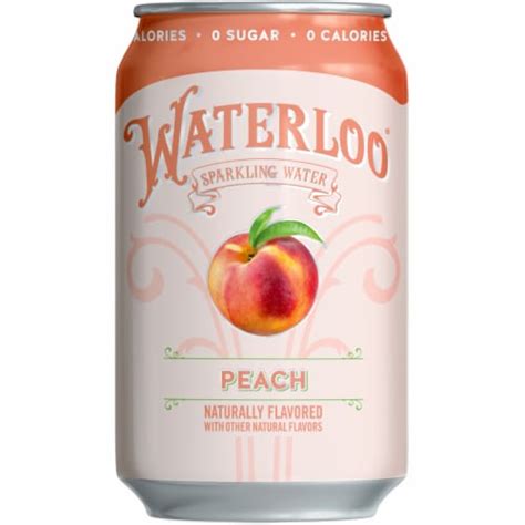 Waterloo Peach Sparkling Water 8pk 12 Fl Oz Cans 8 Pk 12 Fl Oz